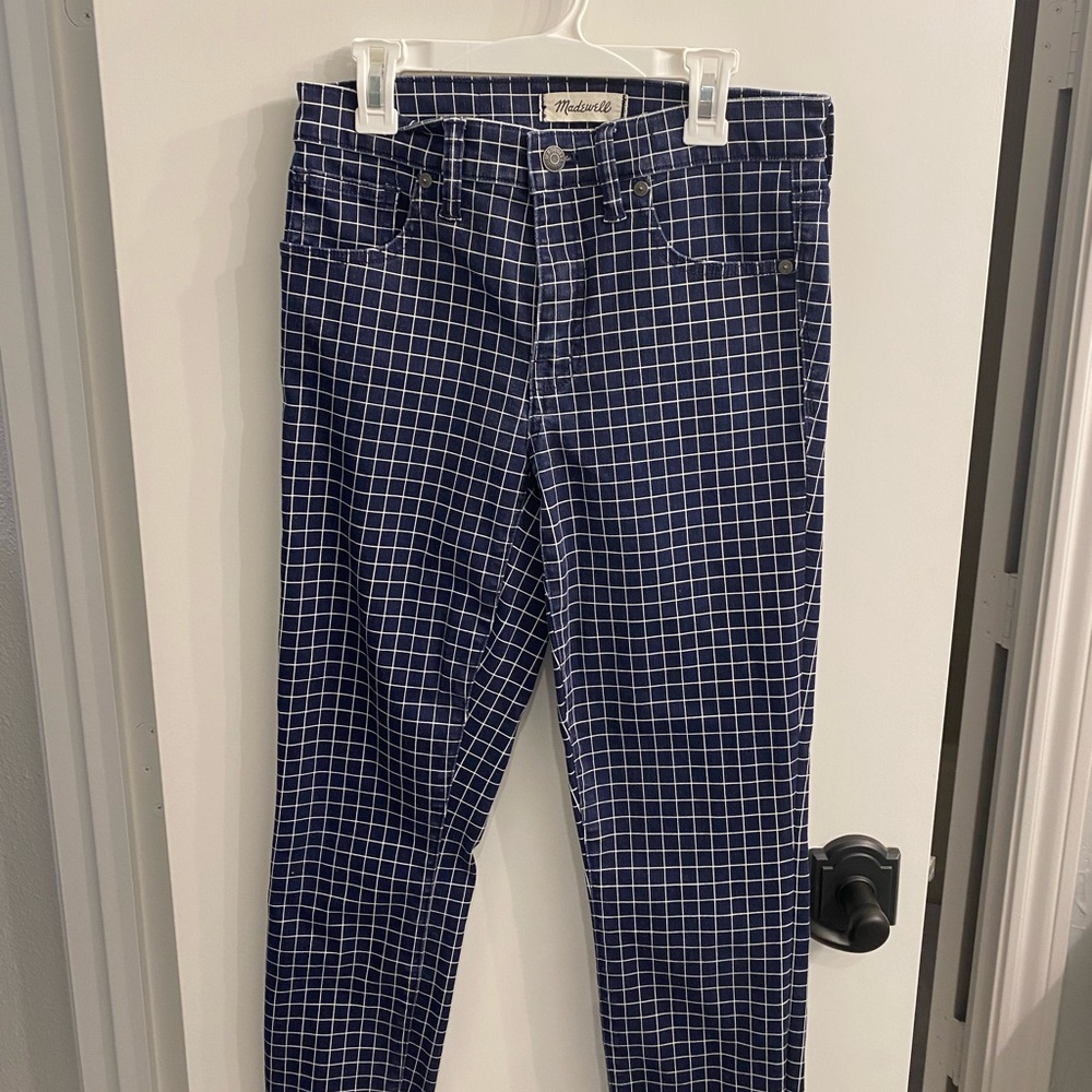 Madewell patterned skinny jeans